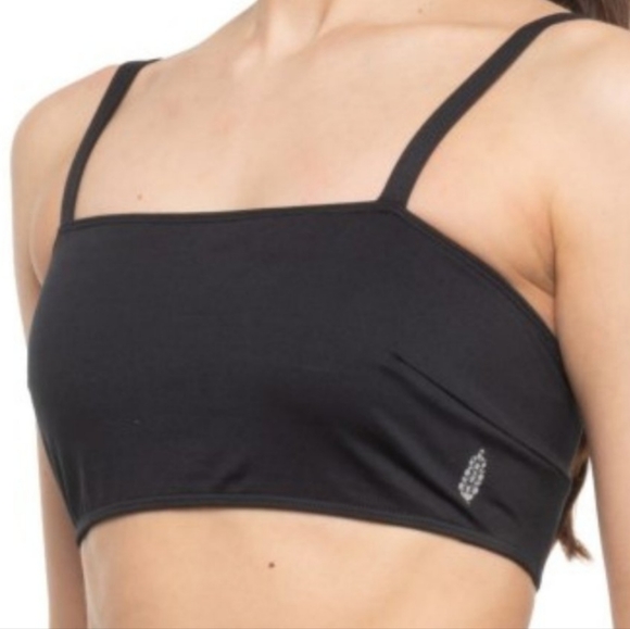 FREE PEOPLE Movement Very Prairie Sports Bra Black Low Impact Size S NWT FPS020 - Picture 1 of 15